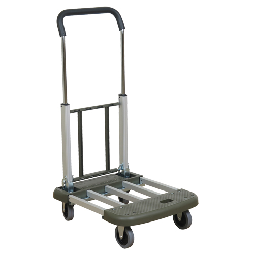 Chariot &agrave; plateforme t&eacute;l&eacute;pliante, Aluminium, 330 lb, 29-1/2" lo x 17-1/2" la, Hauteur 36-1/2" TGS INDUSTRIEL