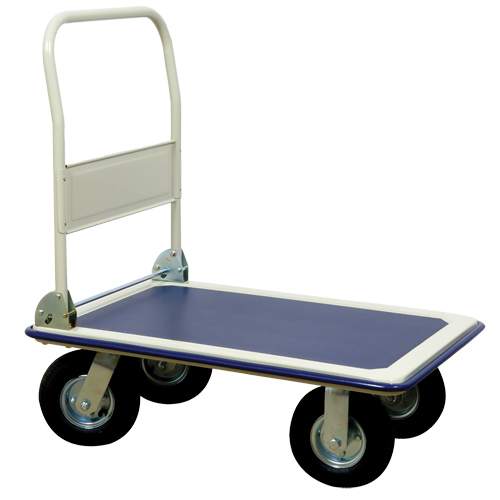 Chariot &agrave; plateforme avec poign&eacute;e pliante, Acier, 660 lb, 35" lo x 23" la, Hauteur 43,5" TGS INDUSTRIEL