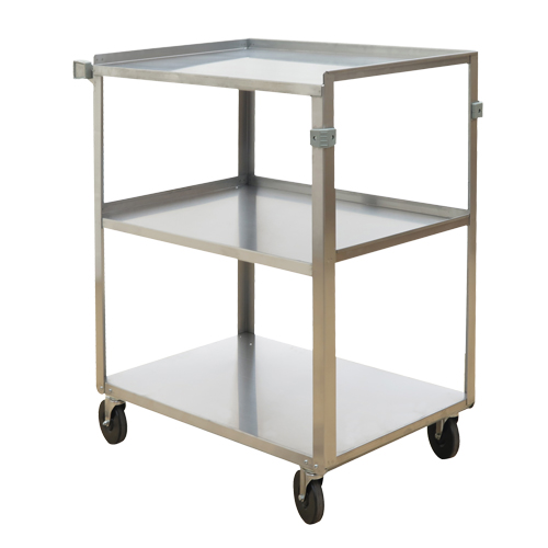 Shelf Carts, 3 Tiers, 18" W x 32" H x 27-3/8" D, 500 lbs. Capacity TGS INDUSTRIEL