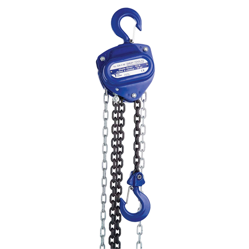 Chain Hoist, 10' Lift, 10000 lbs. (5 tons) Capacity, Load Chain Grade 80 Chain TGS INDUSTRIEL