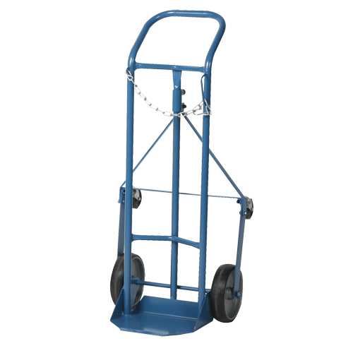 Chariot professionnel CC-1 pour bouteille de gaz, Roues Caoutchouc moul&eacute;, Base de 9" la x 7-1/4" lo, 250 lb TGS INDUSTRIEL