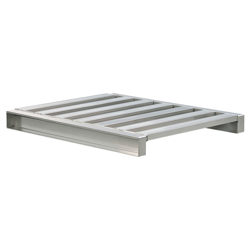 Palette &agrave; canaux en aluminium 2 c&ocirc;t&eacute;s TGS INDUSTRIEL