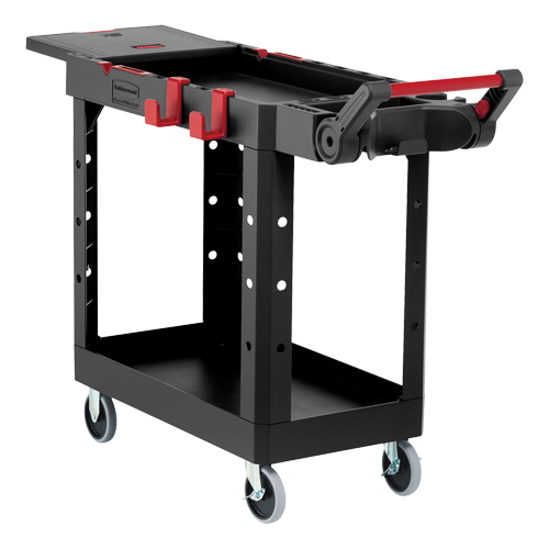 Heavy-Duty Adaptable Utility Cart, 2 Tiers, 25-1/5" x 36" x 51-1/2", 500 lbs. Capacity TGS INDUSTRIEL