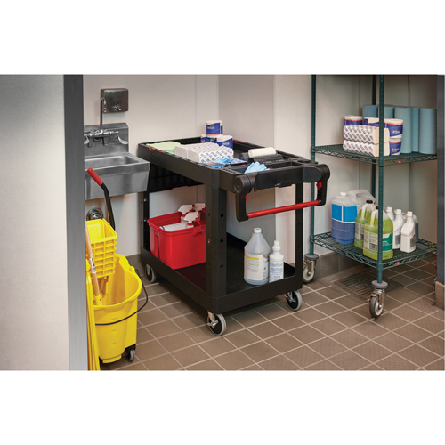 Heavy-Duty Adaptable Utility Cart, 2 Tiers, 25-1/5" x 36" x 51-1/2", 500 lbs. Capacity TGS INDUSTRIEL