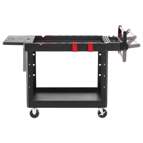 Heavy-Duty Adaptable Utility Cart, 2 Tiers, 25-1/5" x 36" x 51-1/2", 500 lbs. Capacity TGS INDUSTRIEL