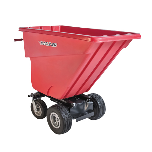 Chariot &agrave; bascule motoris&eacute;, Capacit&eacute; 13.5 cu.ft., 45" h x 27" la x 68" p TGS INDUSTRIEL