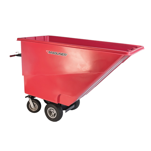 Chariot &agrave; bascule motoris&eacute;, Capacit&eacute; 27 cu. ft., 51" h x 81" la x 33" p TGS INDUSTRIEL