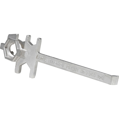 Cl&eacute; pour baril, Ouverture de 3/4"/2", Poign&eacute;e 9-1/2", Acier inoxydable TGS INDUSTRIEL