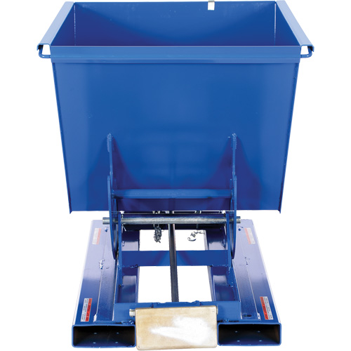 Self-Dumping Hopper, Steel, 1/2 cu.yd., Blue TGS INDUSTRIEL