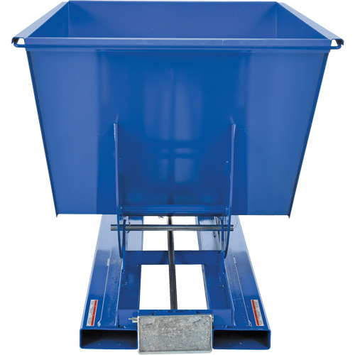 Self-Dumping Hopper, Steel, 1 cu.yd., Blue TGS INDUSTRIEL