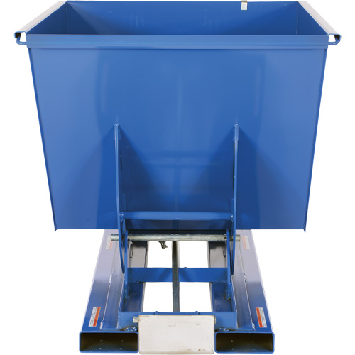 Self-Dumping Hopper, Steel, 1-1/2 cu.yd., Blue TGS INDUSTRIEL