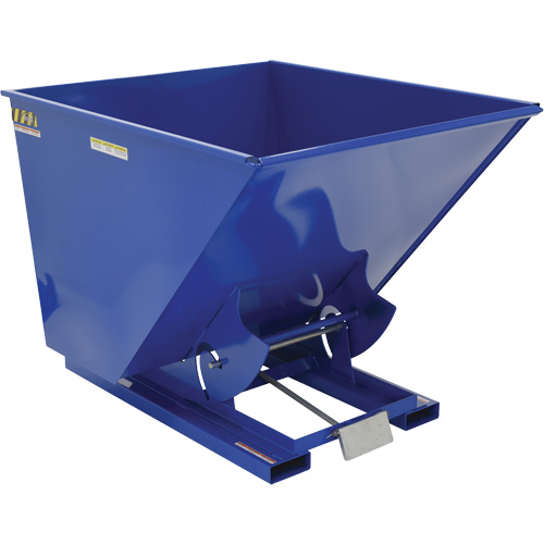 Self-Dumping Hopper, Steel, 2 cu.yd., Blue TGS INDUSTRIEL