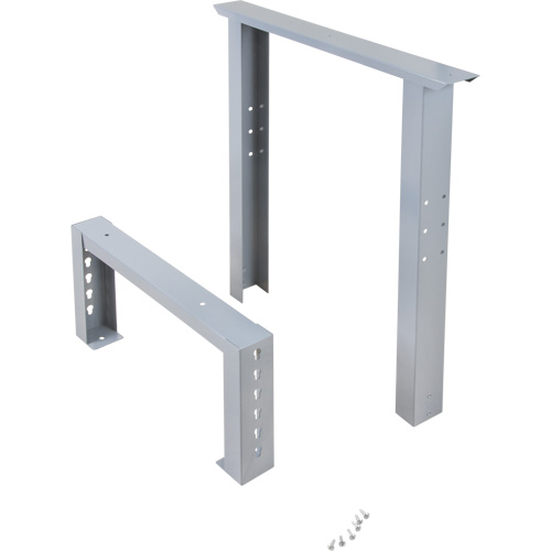 Pattes d'&eacute;tabli pour service industriel, Acier, 24" p x 34" h, Simple TGS INDUSTRIEL