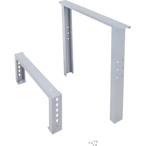 Pattes d'&eacute;tabli pour service industriel, Acier, 30" p x 34" h, Simple TGS INDUSTRIEL