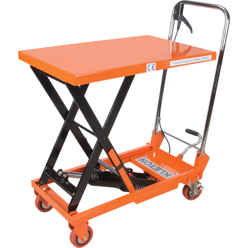Hydraulic Scissor Lift Table, 27-1/2" L x 17-3/4" W, Steel, 330 lbs. Capacity TGS INDUSTRIEL