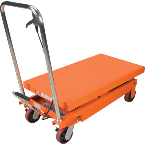 Hydraulic Scissor Lift Table, 35-3/4" L x 19-3/4" W, Steel, 770 lbs. Capacity TGS INDUSTRIEL