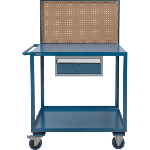 Chariot de service mobile, 2 Tiers, 24" la x 57" h x 40" p, Capacit&eacute; 1200 lb TGS INDUSTRIEL