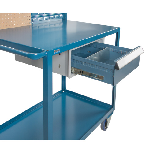 Chariot de service mobile, 2 Tiers, 24" la x 57" h x 40" p, Capacit&eacute; 1200 lb TGS INDUSTRIEL