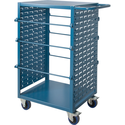 Chariot mobile pour mat&eacute;riaux bobin&eacute;s, Acier, 6 Montants, 21" la x 48" h x 38" p, Capacit&eacute; de 1200 lb TGS INDUSTRIEL