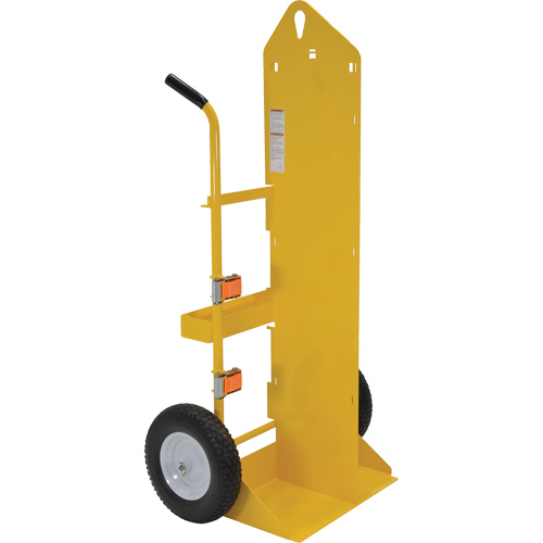 Welding Cylinder Torch Cart, Foam-Filled Wheels, 23-13/16" W x 22-13/16" L Base, 500 lbs. TGS INDUSTRIEL
