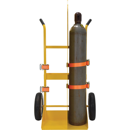 Welding Cylinder Torch Cart, Foam-Filled Wheels, 23-13/16" W x 22-13/16" L Base, 500 lbs. TGS INDUSTRIEL
