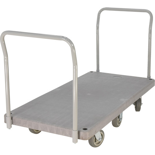 Heavy Duty Plastic Platform Truck, 60" L x 30" W, 3000 lbs. Cap., Polyurethane Wheels TGS INDUSTRIEL