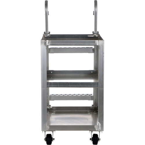 Chariot de pr&eacute;l&egrave;vement de stock, Aluminium, 21-7/8" la x 40" p, 3 tablettes, Capacit&eacute; 660 lb TGS INDUSTRIEL