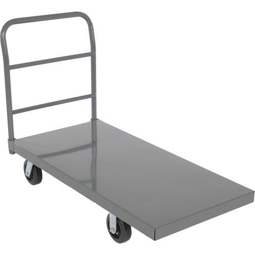 Chariot &agrave; plateforme, 48" lo x 24" la x Capacit&eacute; 2000 lb, Roues en Caoutchouc TGS INDUSTRIEL