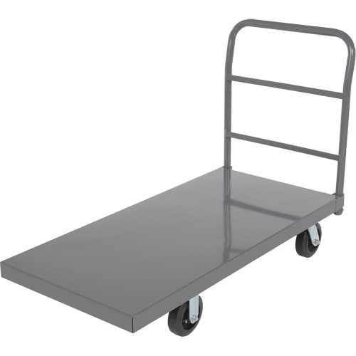Chariot &agrave; plateforme, 48" lo x 24" la x Capacit&eacute; 2000 lb, Roues en Caoutchouc TGS INDUSTRIEL