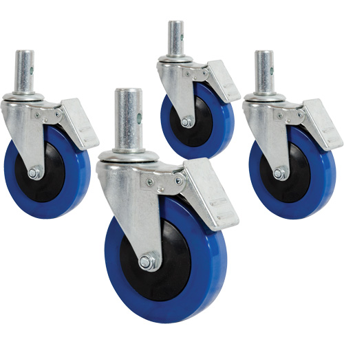 Mini roulette de 4" avec goupille verrouillable TGS INDUSTRIEL