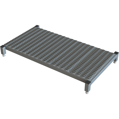 Adjustable Height One-Step Work Platform, 24" W x 48" D, 800 lbs. Capacity, All-Welded TGS INDUSTRIEL