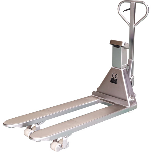 Eco Weigh-Scale Pallet Truck, 48" L x 27" W, 4400 lbs. Cap. TGS INDUSTRIEL