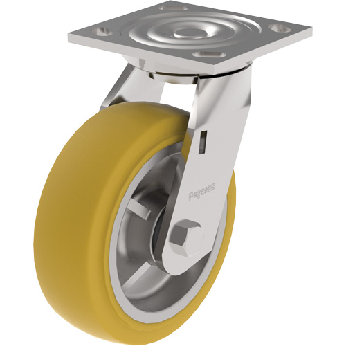 21 Series Medium-Duty Caster, Rigid, 4" (101.6 mm), Urethane, 700 lbs. (317 kg.) TGS INDUSTRIEL