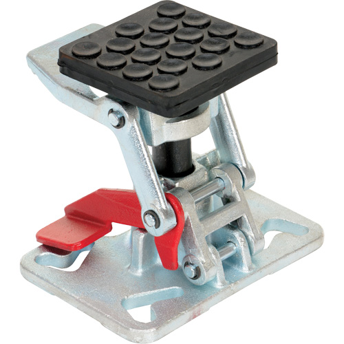 Heavy-Duty Adjustable Height Floor Lock, 8" Extended Height, 5-1/2" Retracted Height, Steel TGS INDUSTRIEL