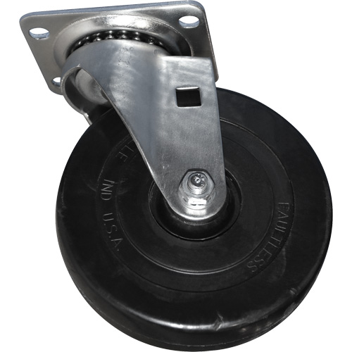 Roulette pivotante souple pour chariot caisson TGS INDUSTRIEL