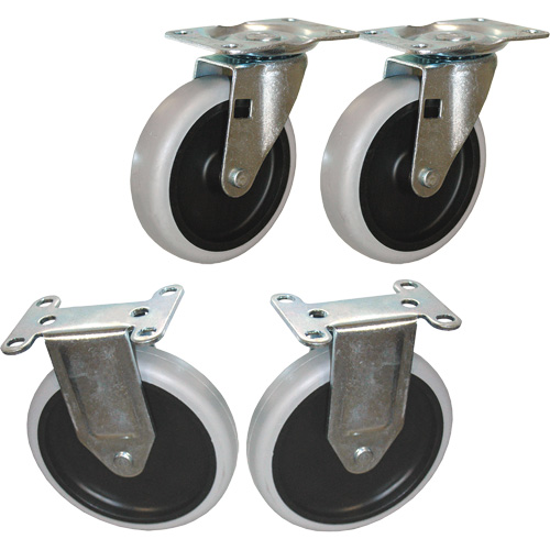 Flat Shelf Cart Caster Kit TGS INDUSTRIEL