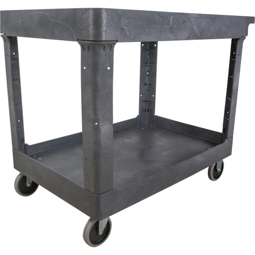Utility Service Cart, 2 Tiers, 24-5/8" x 32-1/2" x 40", 550 lbs. Capacity TGS INDUSTRIEL