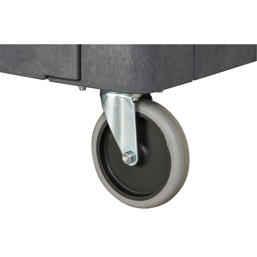 Chariot utilitaire pour l'entretien avec tablette plate, 2 tiers, 25-1/4" x 32-1/4" x 44", Capacit&eacute; 550 lb TGS INDUSTRIEL