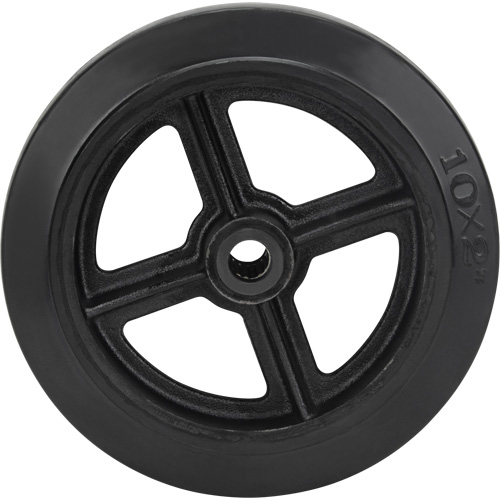Mold-On Rubber Wheel, 10" (254 mm) Dia. x 2" (50.8 mm) W, 948 lbs. (430 kg) Capacity TGS INDUSTRIEL