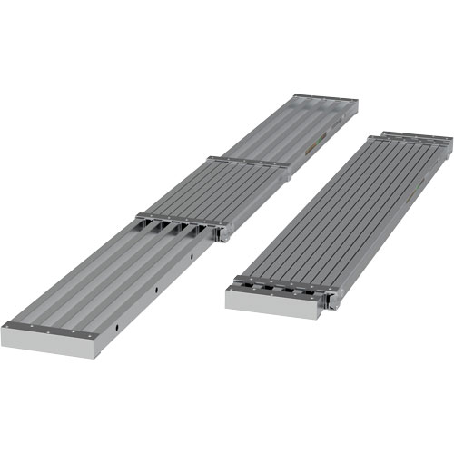 Planche de travail t&eacute;lescopique, 108" la x 12" pr, Capacit&eacute; de 250 lb, D&eacute;mont&eacute; TGS INDUSTRIEL