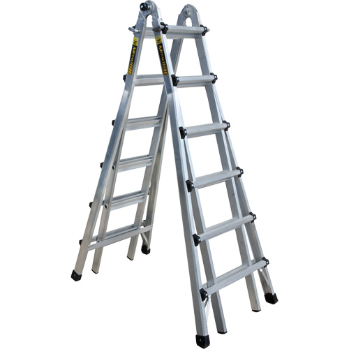 Telescoping Multi-Position Ladder, Aluminum, 300 lbs. TGS INDUSTRIEL