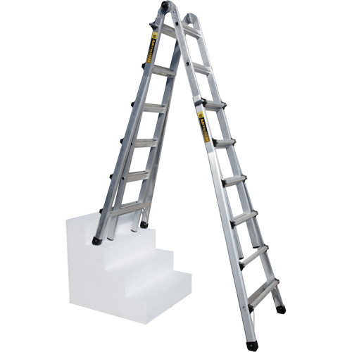 Telescoping Multi-Position Ladder, Aluminum, 300 lbs. TGS INDUSTRIEL