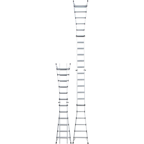 Telescoping Multi-Position Ladder, Aluminum, 300 lbs. TGS INDUSTRIEL