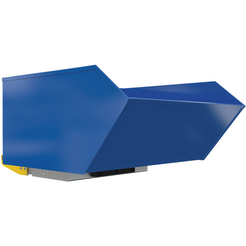 Heavy-Duty H-Style Bump & Dump Hopper, Steel, 1 cu.yd., Blue TGS INDUSTRIEL