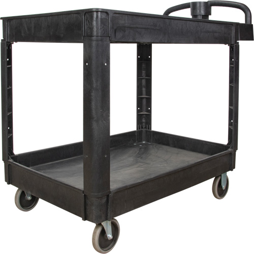 Utility Cart, 2 Tiers, 25-5/8" x 33-1/2" x 43-3/4", 550 lbs. Capacity TGS INDUSTRIEL