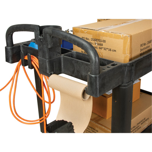 Utility Cart, 2 Tiers, 25-5/8" x 33-1/2" x 43-3/4", 550 lbs. Capacity TGS INDUSTRIEL