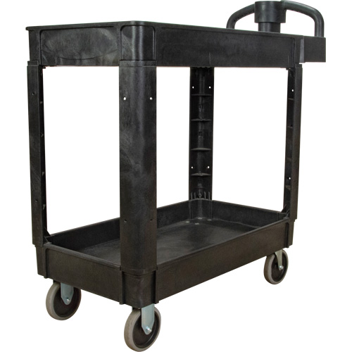 Chariot utilitaire, 2 tiers, 17-1/8" x 33-1/2" x 37-5/8", Capacit&eacute; 550 lb TGS INDUSTRIEL