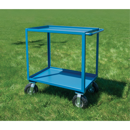 Outdoor Shelf Cart, 2 Tiers, 18" W x 39" H x 33" D, 1200 lbs. Capacity TGS INDUSTRIEL