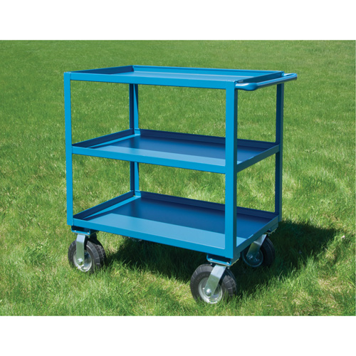  Chariot &agrave; tablettes pour l'ext&eacute;rieur, 3 Tiers, 18" la x 39" h x 33" p, Capacit&eacute; 1200 lb TGS INDUSTRIEL
