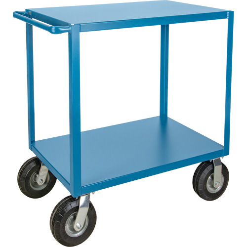 Outdoor Shelf Cart, 2 Tiers, 18" W x 39" H x 33" D, 1200 lbs. Capacity TGS INDUSTRIEL